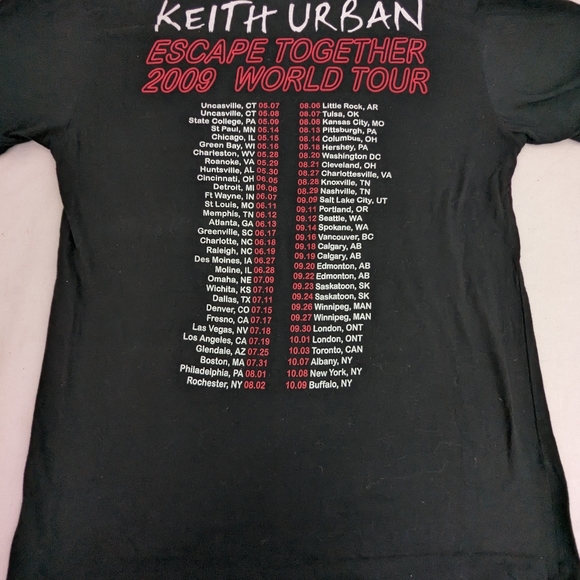 Keith Urban 2009 Escape Together World Tour Large - Picture 3 of 8